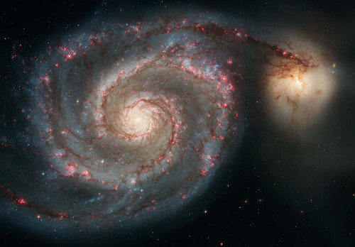 Bentuk Galaksi Whirlpool Seperti Pusaran Air