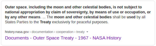 Outer Space Treaty - NASA