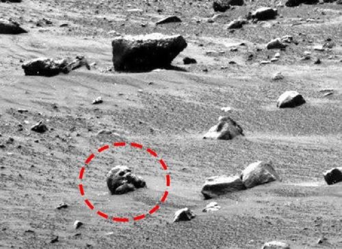 Tengkorak di Mars