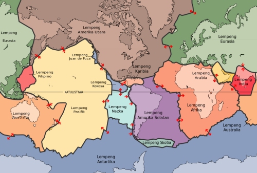 Peta Lempeng bumi